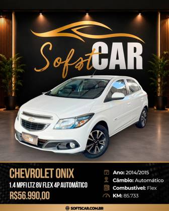 CHEVROLET ONIX 1.4 MPFI LTZ 8V FLEX 4P AUTOMÁTICO CHEVROLET ONIX 1.4 MPFI LTZ 8V FLEX 4P AUTOMÁTICO